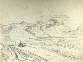 Mile 45, Alaska Hwy. (R); Alaska Hwy. (four mountainscapes) (V)