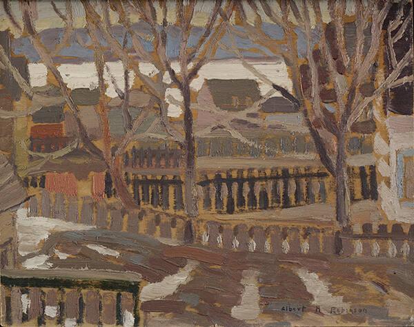 Quebec Houses and Yard (R); Untitled (V)