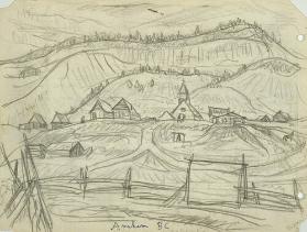 Anaham B.C. west of Fraser River (R); Untitled (hills, field, grass) (V)