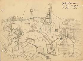 Untitled (town/lumbercamp - Red Lake?) (R); Untitled (town/lumber mill-Red Lake?) (V)