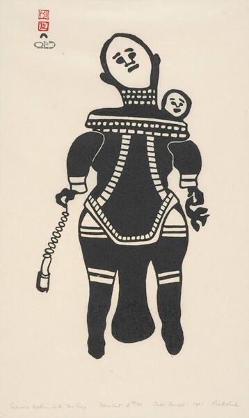 Eskimo Mother with Fox Trap