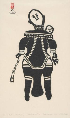 Eskimo Mother with Fox Trap