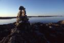 Niungvaliruluit (a window-shaped directional inuksuk for sighting or aligning a location in the…